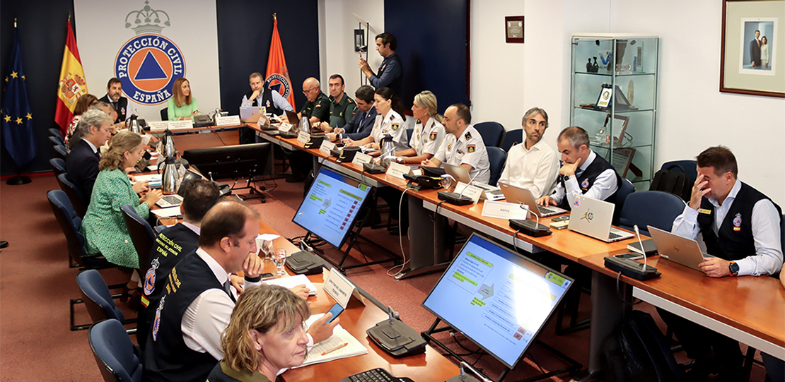 Reunión del Centro de Coordinación Operativa Integrado (CECOD) de Incendios Forestales.